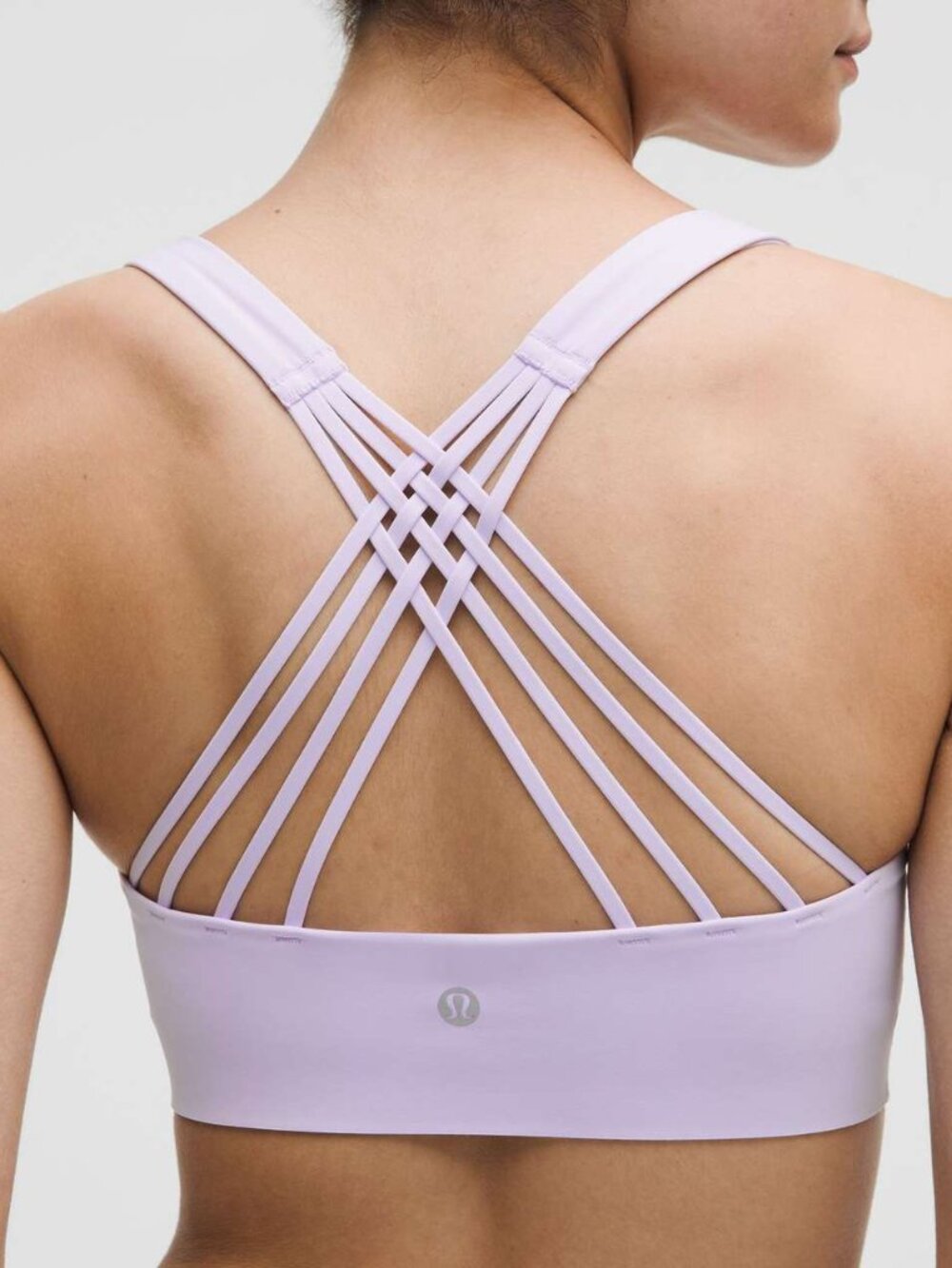 Lululemon FlexyFlex Strappy Bra Size S/M — Lavender Frost - EUC